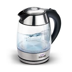 럭시주전자 강화유리주전자 무선 전기포트 키친아트1700 1.8L, 혼합색상