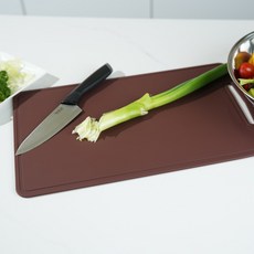 소노리떼 국산 실리콘 도마 파스텔 살균 열탕소독, 초코, 1개