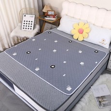 愛心兔五層一體 防水隔尿墊 寬115cm*長150cm, 1個, 星爵灰五層一體,寬180cm*長200cm一條裝固定帶