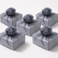 미담 크리스탈 보자기 선물 포장용 30x30cm, 5개, 그레이