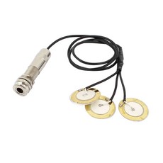 Musical Instruments Pickups Piezo Microphone Contact 3 in 1 for Guitar Violin, 1개