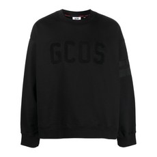GCDS 플록 로고 코튼 스웨트셔츠
