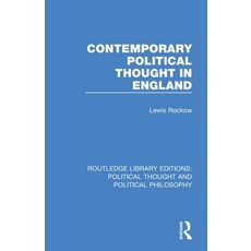 (영문도서) Contemporary Political Thought in England Paperback, Routledge, English, 9780367248383