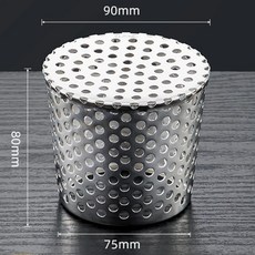 다운스파우트 스트레이너 배수구 가드 보호 잎사귀 잔해물 차단 지붕 배수 도구, 7. 75 to 90mm, 1L