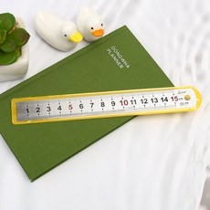 두껍고 튼튼한 스틸자 15cm