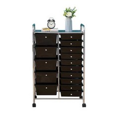 제품장 미용실 이동식 트롤리 롯드츄레이 정리함 서랍, Z. 1열6 서랍핑크