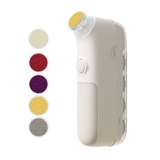 電動磨甲器 附多款磨頭 柔光夜燈 低噪音, 1個, 蜜合色
