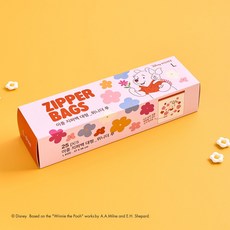 모던하우스 디즈니 푸우 이중지퍼백_대27*28(25매) DD0124010, 1개, 1개입, 대(L)