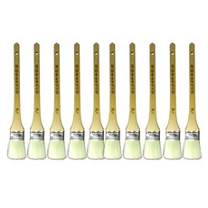 페인트붓 NEW530 그린색 일자붓 인조모붓 50mm 10개