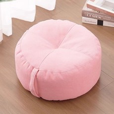 높은방석 두툼한 사무실 50x50x15cm 인테리어 두꺼운 기술직물-귀비오렌지, U01KTH4694G6X0YD16ZZVRCDPW-023, 1개, W. 면 마 원형 - 페탈 핑크 40x40x15
