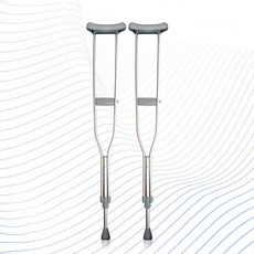 알루미늄 클러치 1조 (대 중 소) 목발 보행 보조 DM, 1개