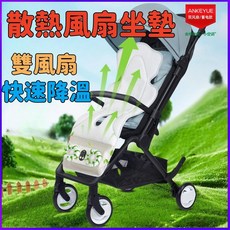 推車坐墊 寶寶涼墊 推車涼蓆 坐墊 嬰兒車涼墊 風扇座墊 散熱涼墊 推車涼感墊 嬰兒涼墊 汽座涼墊寶 散熱坐墊, 電動涼風墊【10000mAh】+18插頭,36*9(可水洗)循環散熱, 1個