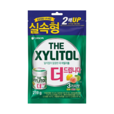 오리온 달지않아 깔끔한 더 자일리톨 실속형 리필, 219g, 1개