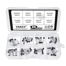 8Values*10Pcs80Pcs 홀 센서 키트 SS40AF SS41F SS49E 40AF 41F 49E A3144E SS40 SS41 SS49 3144E U18 US1881