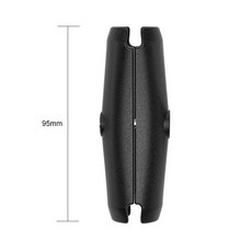 도난 방지 짧은 긴 더블 소켓 암 Gopro 카메라 자전거 오토바이 전화 홀더용 인치 볼 베이스용 65mm 95mm, 04 Antitheft 95mm
