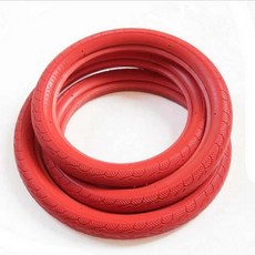 튜브리스 사이클링 타이어 고무 자전거 액세서리 솔리드 타이어 외부 튜브 700x 23C, red, 1개