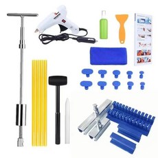 凹痕修復器工具 汽車無漆凹痕修復工具 鈑金修補器 車身鈑金拉拔器 DIY凹槽鈑金矯正器, 拉錘套餐【車載12V膠槍】, 1個