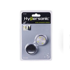 Hypersonic 360度旋轉圓形車用補助後視鏡，雙入組，擴大視野，減少死角，提升行車安全, 黑色, 1個