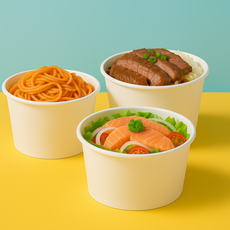 생활을그리다 종이용기 무인쇄 14 x 11 x 9 cm 850ml, 1개입, 25개