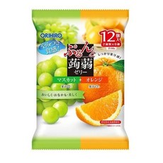 일본 오리히로 곤약젤리 샤인머스캣+오렌지 12개입, 1개, 1cm