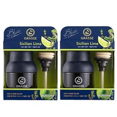 불스원 그라스 디퓨져블루 100ml 차량용방향제, 블루시칠리안라임, 2개