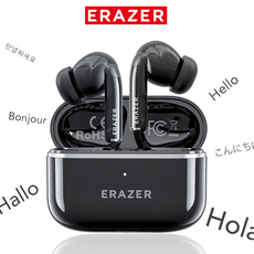 ERAZER XT89PRO TWS AI 블루투스 헤드셋 번역기 고화질 저지연 게임 헤드폰, 블랙, AI 버전