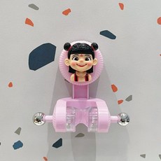 《小日子家居館》新款 花灑支架 花曬固定座 強力吸盤免打孔 可移動 衛生間可愛兒童男女, 哪吒(花灑支架)