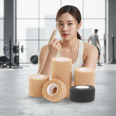 자가접착 압박 붕대 골프 손가락 밴드 2.5cmX4.5M, 2-자가점착2.5cm-블랙, 1개