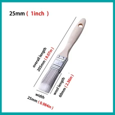 1/5PCS 플라스틱 실크 우드 핸들 브러쉬 도구 장식 코팅 청소 먼지 제거 바베큐 베이킹 페인팅, 1개