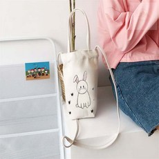 라라 캔버스 에코 드링크백 텀블러 캐리어 컵 가방 테이크아웃 다용도 에코백, 하이소년, 캔버스 드링크백(하이소년)