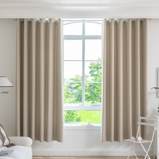 SO SUNNING 3중직 사계절 단열 아일렛 암막커튼 2개입