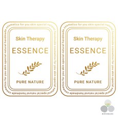 센시티브 투명 골드 금박 에센스 스티커 화장품 라벨, 50개