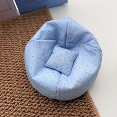 팝마트 인형 소파 지거 크라이베이비 라부부 몰리 액션 피규어 의자 BJD 인형 가구, 블루 도트 소파