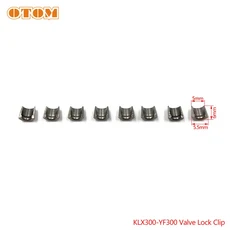 OTOM 바이크 오토바이 밸브 스프링 조립 키트 스쿠터 엔진 흡기 배기 스템 오일 씰 KAWASAKI KLX250 YF300, 04 Valve Lock Clip, 1개
