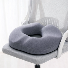엠리브 인체공학적 꼬리뼈 메모리폼 도넛 방석, 1개, 그레이