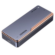 UGREEN 綠聯 NVMe M.2 SSD 外接硬碟盒 40Gbps CM642, 1個, 單一商品