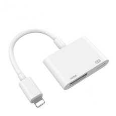 蘋果手機同屏線 Lightning轉HDMI Type-c轉HDMI, 1個, Lightning轉HDMI (需供電), 同屏連接器