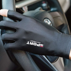 데일리 등산 장갑 쿨 자외선 차단 손가락 운전용, L