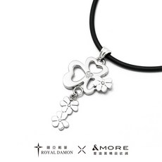 &MORE愛迪莫 x 羅亞戴蒙 鈦鍺項鍊 健康鍺錠鋼墜 千嬌百媚, 1個