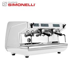 Nuova Simonelli Appia Life 2GR 雙孔營業咖啡機 - 220V 寬78.4cm 黑/白/紅, 白