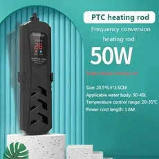 50-1000W SUNSUN PTC 고출력 수조 방폭형 가열 막대 수족관 히터 자동 일정한 온도, 04 AU PLUG, 12 Single display 50W
