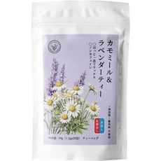 일본 직배송 한팡링 허브티 캐모마일 라벤더 티 캐모마일과 블렌드 무첨가 숙면 전 편안한 시간 몸을 따뜻하게 해주는 카페인 함유 티백 1.2g x 20개입, 1, 1개