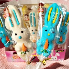 新北出貨 兔子动物玉米圣诞树棉花糖串串卡通可爱造型棒棒棉花糖糖零食批发, 1個, 兔子玉米造型棉花糖（造型随机）,10支（无盒）