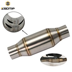 오토바이 배기 파이프 ZSDTRP 머플러 역압 76MM 챔버 조용한 소음기 촉매 AK 코어, A