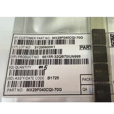 旺宏 Macronix MX29F040CQI-70G NOR 快閃記憶體 IC, 1個