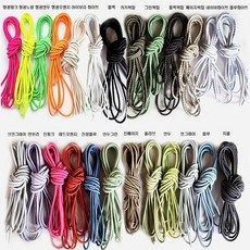 [청라핸즈] 2.5mm 엘라 스트링 고무끈 270cm 3마 (17-028), 형광노랑 3마(270cm)