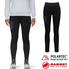 【MAMMUT 長毛象】送》女 輕量透氣耐磨保暖刷毛緊身長褲 Aconcagua 內搭褲 登山健行褲 00224