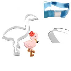 火烈鳥餅乾模具, 不鏽鋼原色1, 1個