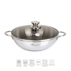 리빙아트 프리마베라 통3중 스텐 궁중전골냄비 인덕션 IH, 22cm, 혼합색상