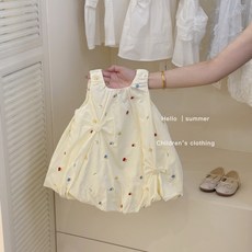 HYLSS 連衣裙夏季兒童女寶寶背心裙潮中小童